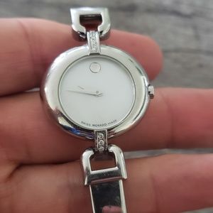 Movado bracelet diamond ladies watch